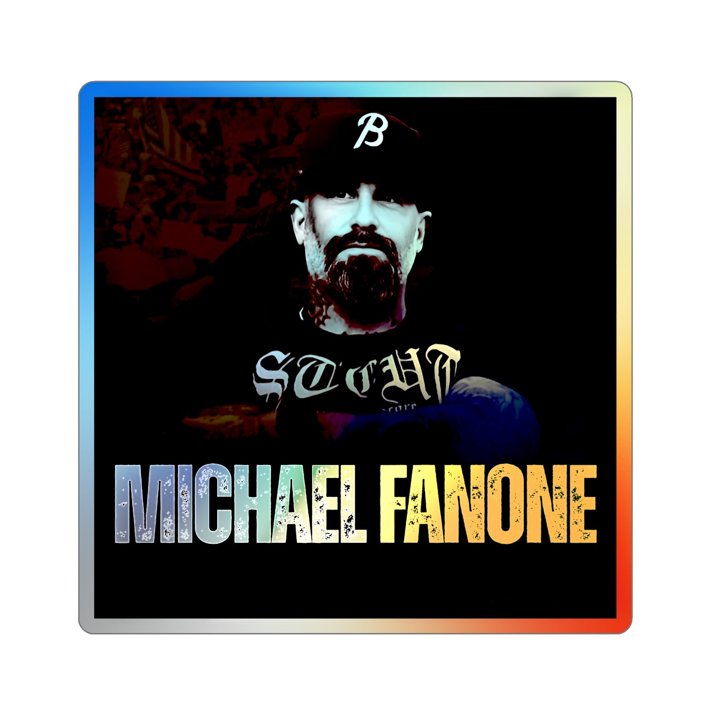 Michael Fanone Holographic Die-Cut Sticker