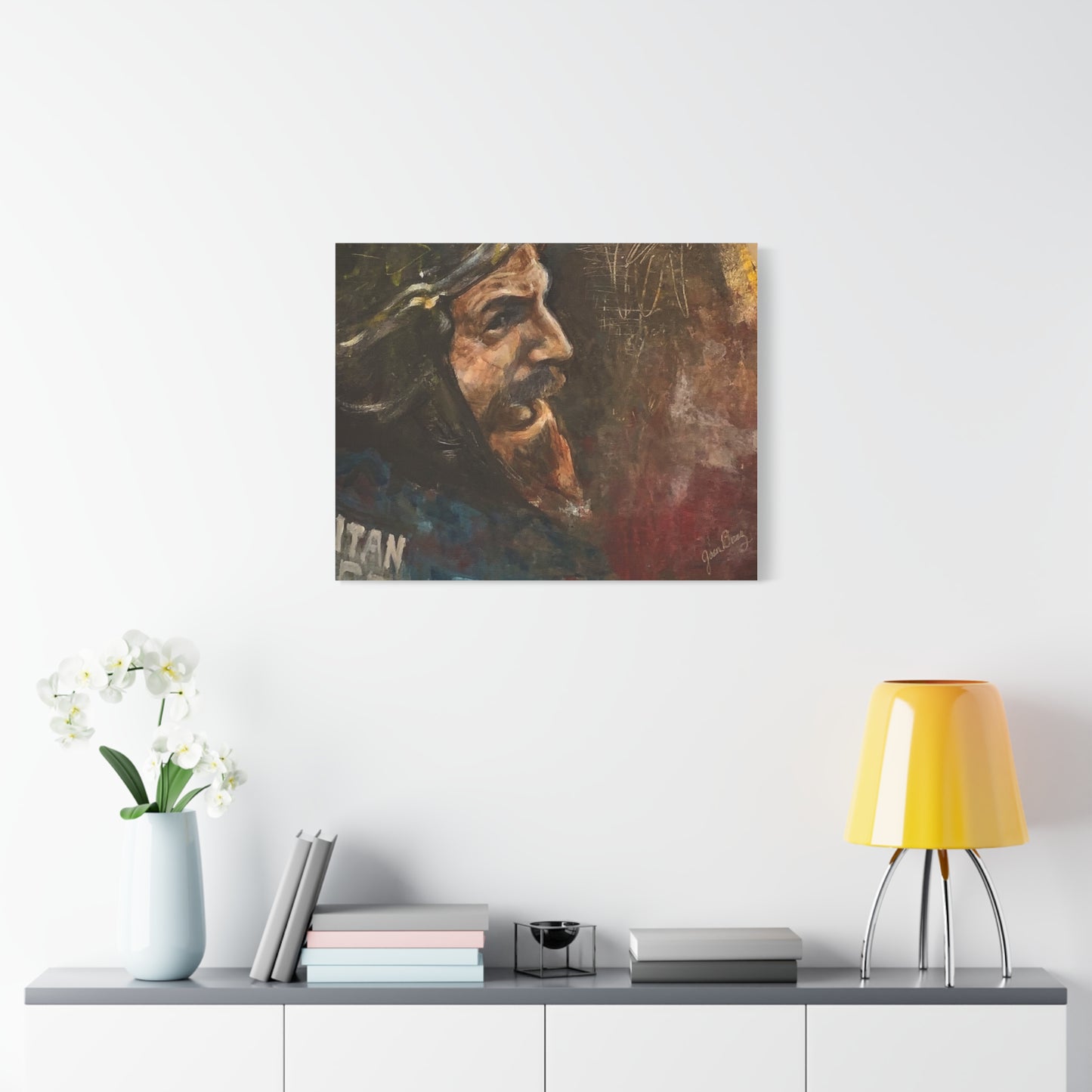 “Fighting Fanone” Canvas Print | Joan Baez x Michael Fanone — Stretched Matte