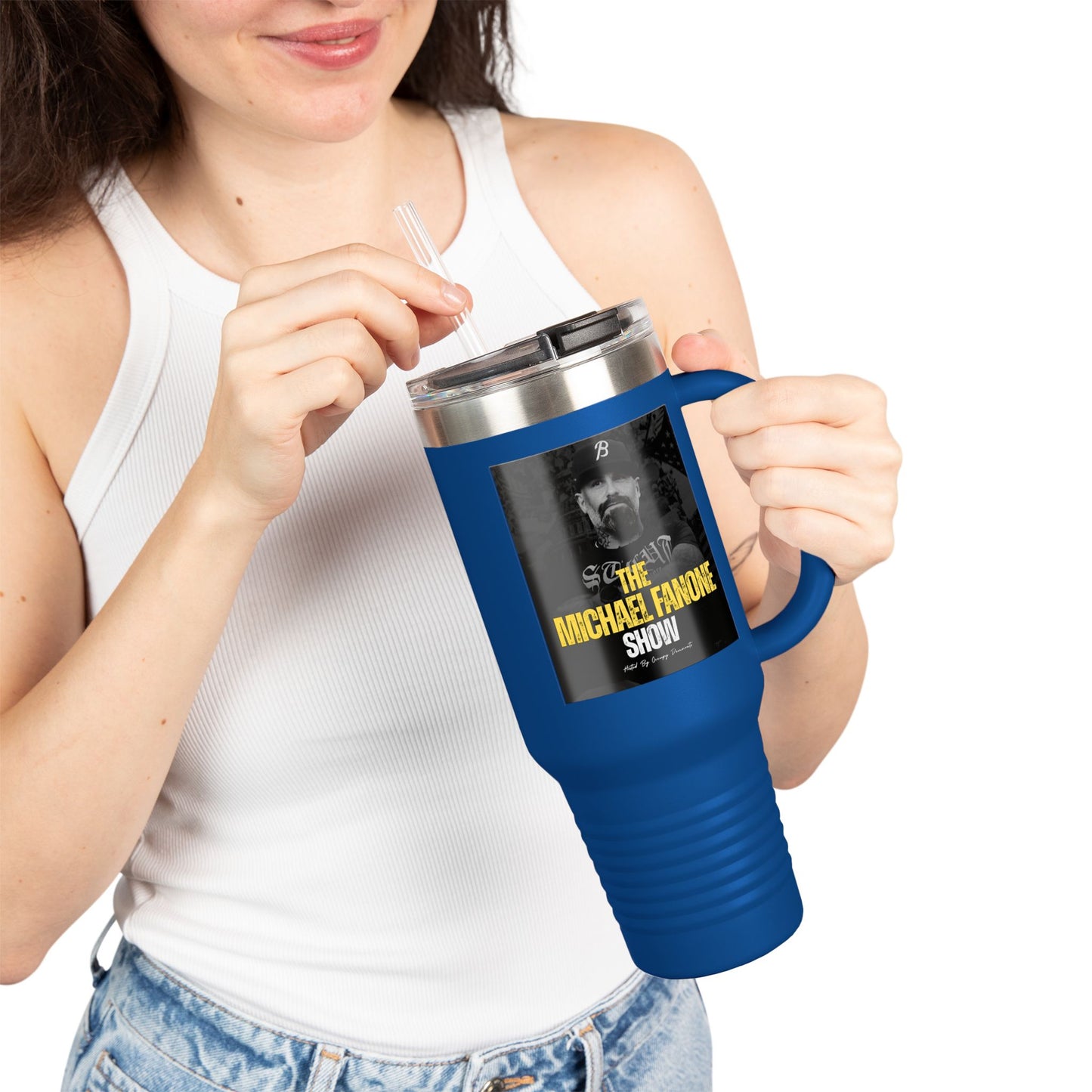 Michael Fanone Show Insulated Travel Mug | 40oz Coffee Tumbler for On-the-Go | Travel Cup, Gift for Coffee Lovers, Father's Day, [...]