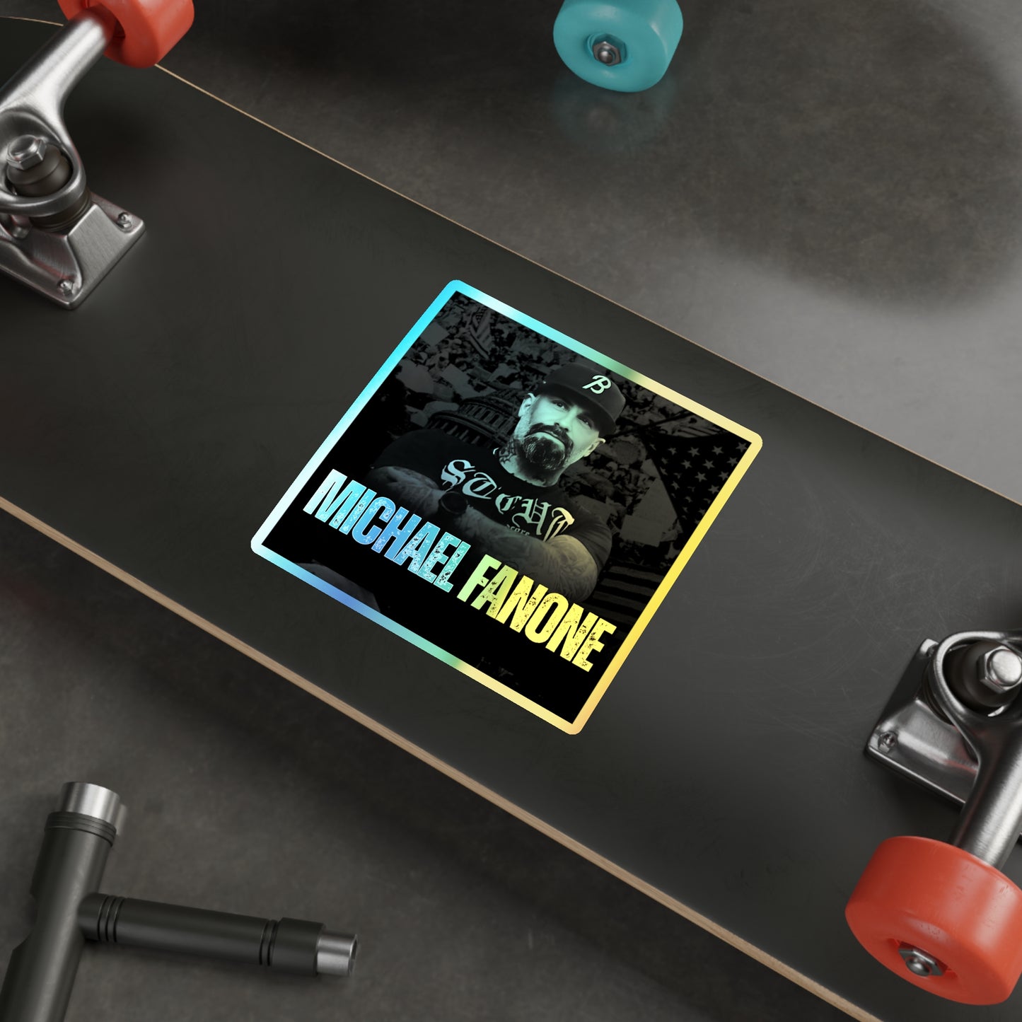 Michael Fanone Holographic Die-Cut Sticker