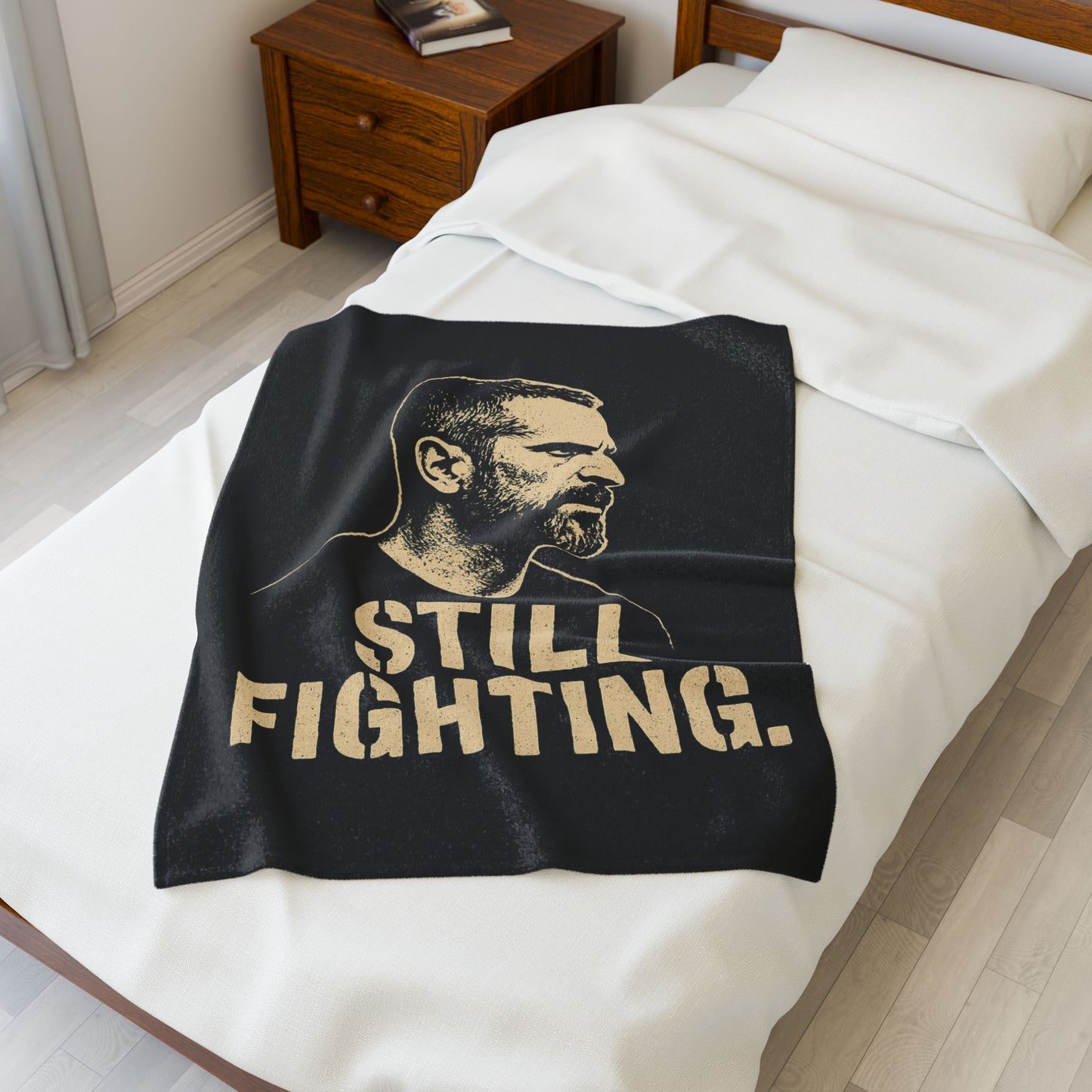 "Still Fighting" Portrait Blanket Throw