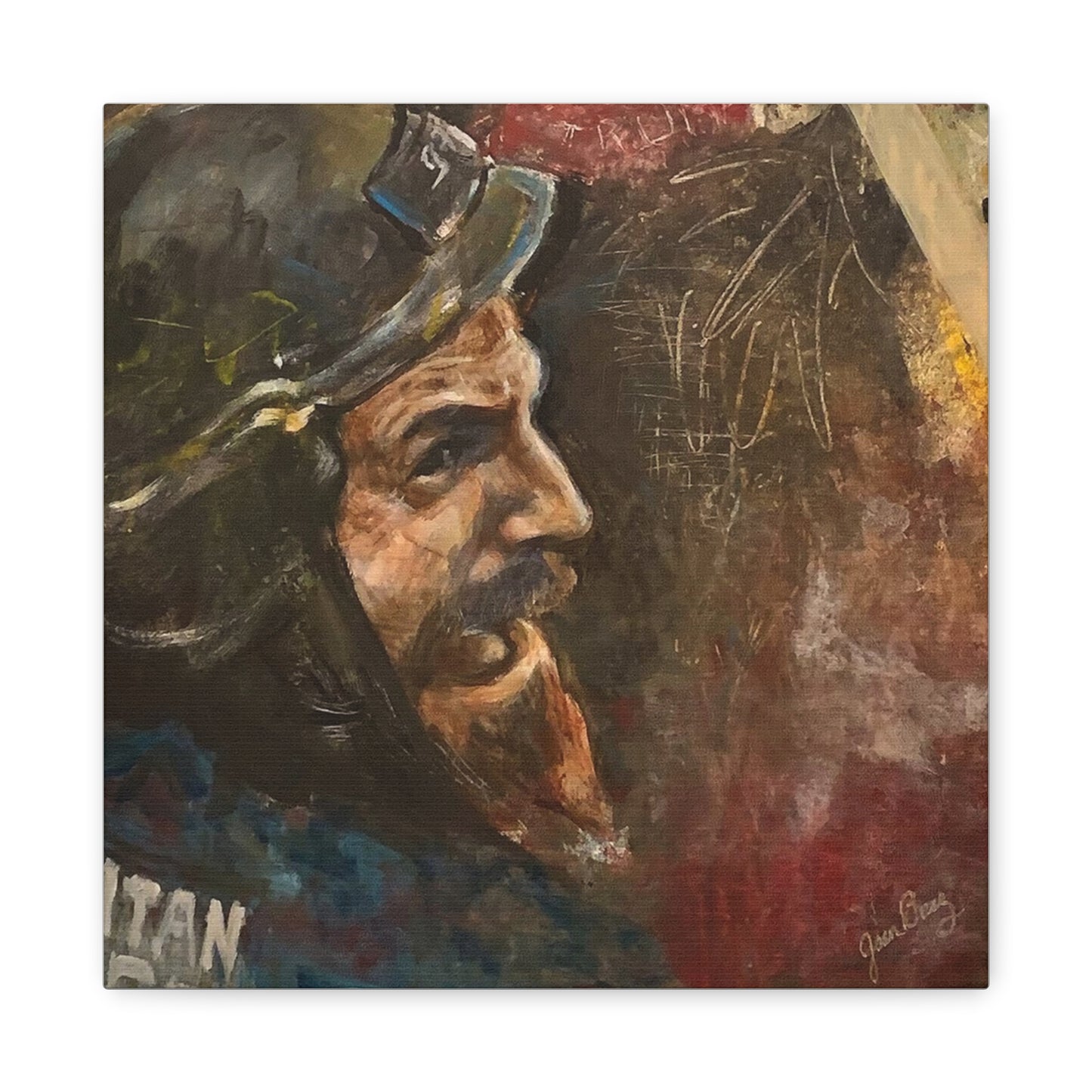 “Fighting Fanone” Canvas Print | Joan Baez x Michael Fanone — Stretched Matte