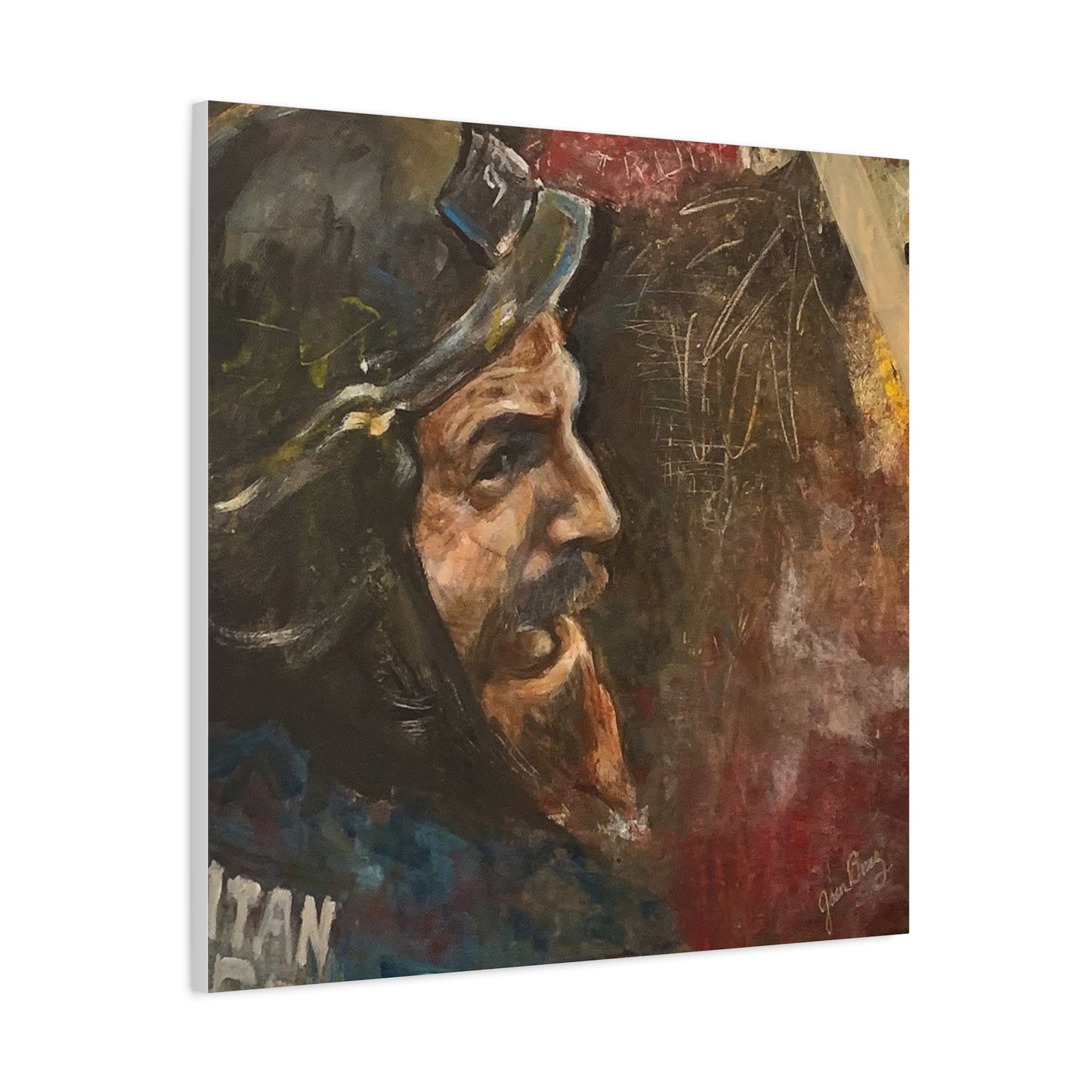 “Fighting Fanone” Canvas Print | Joan Baez x Michael Fanone — Stretched Matte