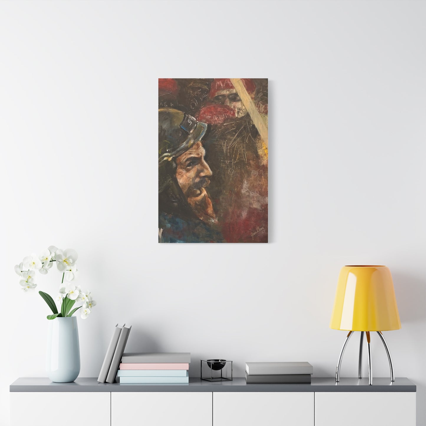 “Fighting Fanone” Canvas Print | Joan Baez x Michael Fanone — Stretched Matte