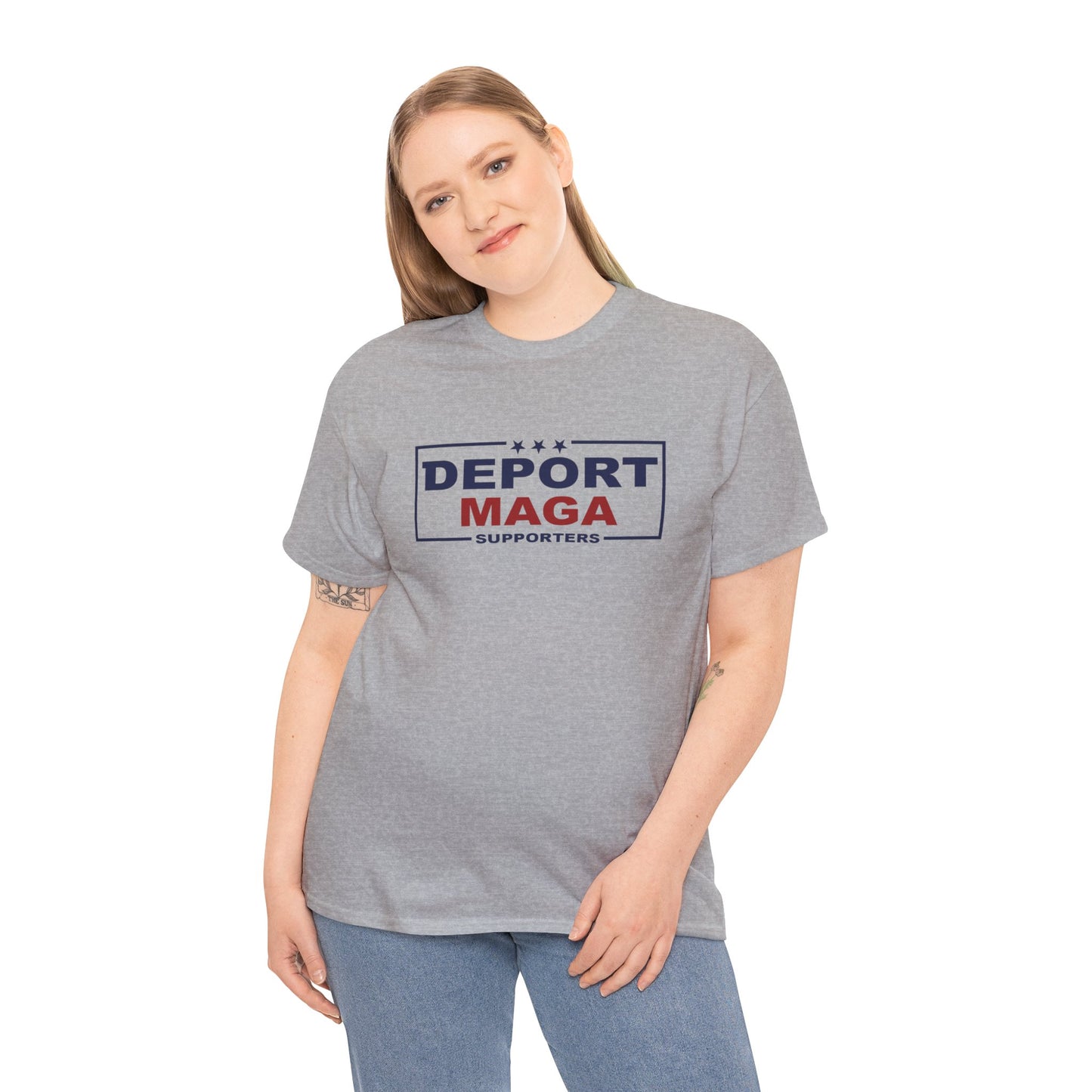 Deport MAGA Supporters Tee | Unisex Heavy Cotton — Michael Fanone