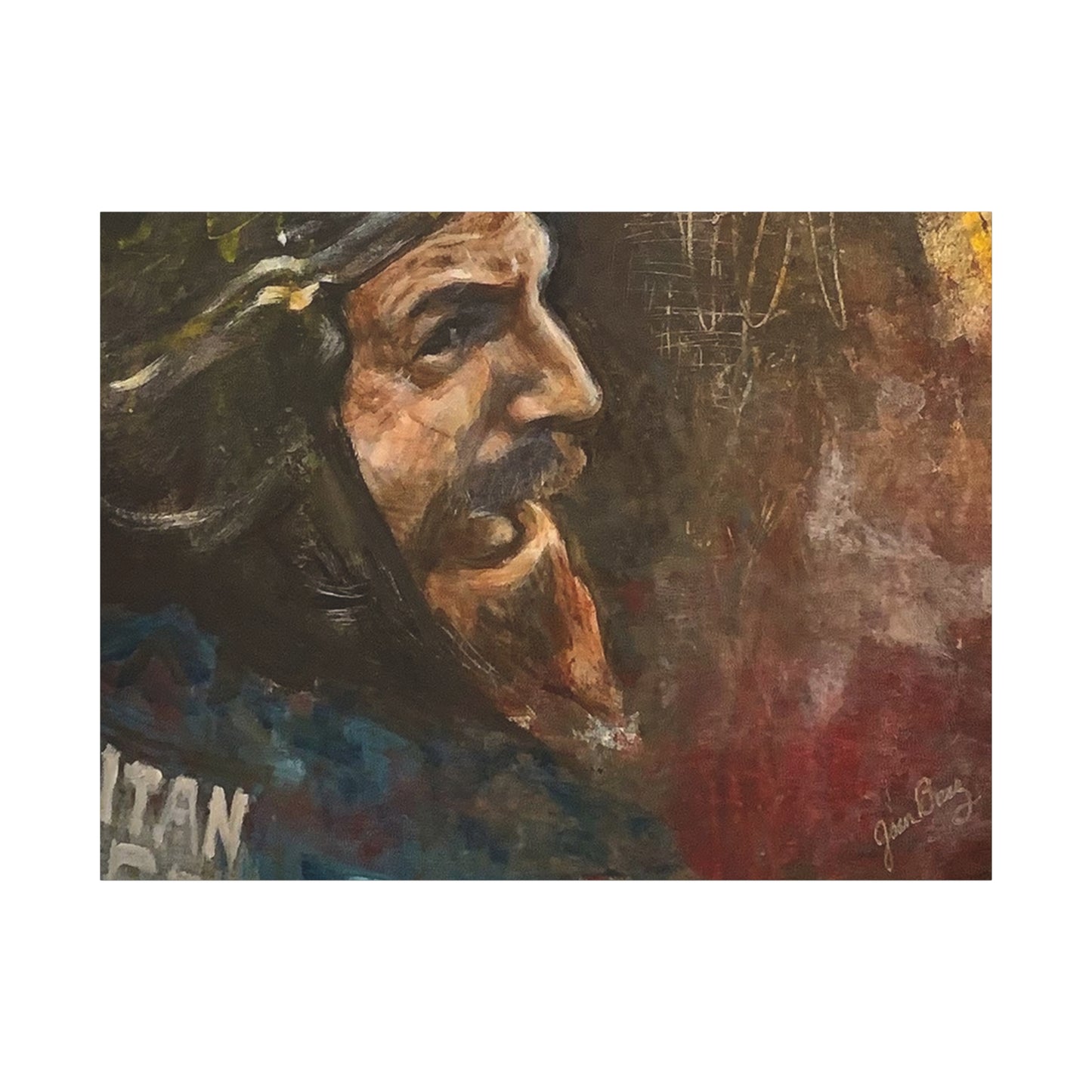 “Fighting Fanone” Canvas Print | Joan Baez x Michael Fanone — Stretched Matte