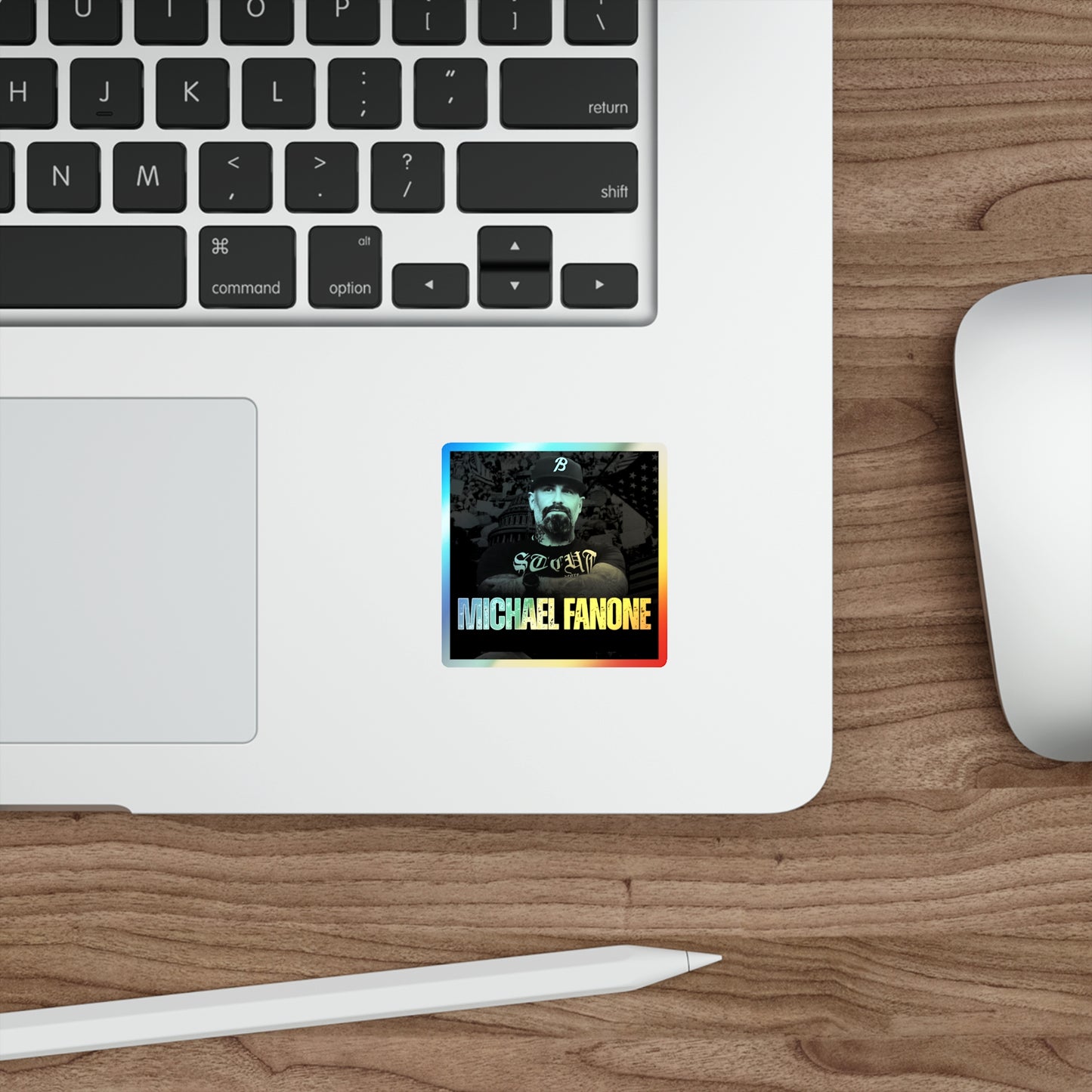 Michael Fanone Holographic Die-Cut Sticker