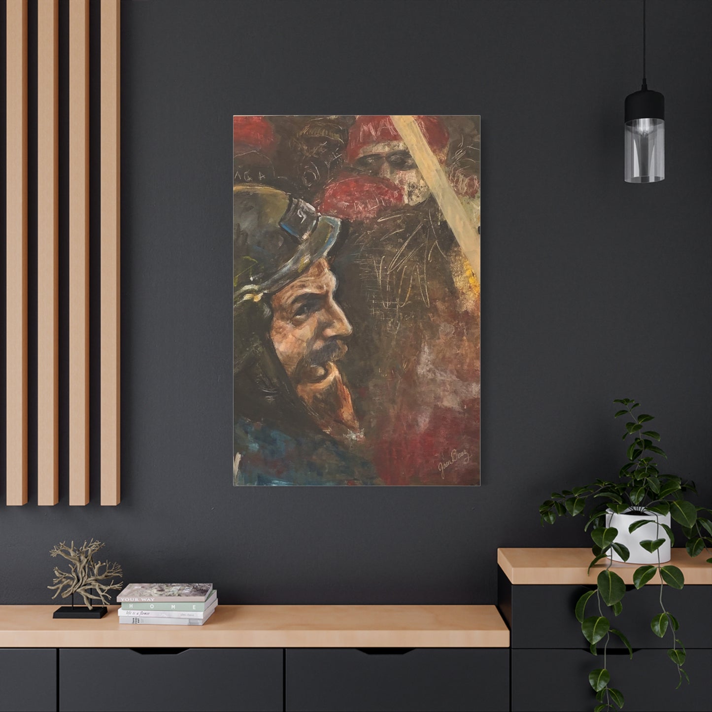 “Fighting Fanone” Canvas Print | Joan Baez x Michael Fanone — Stretched Matte